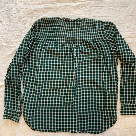 J. Crew Green Plaid Long sleeve Shirt - Picture 2 of 5
